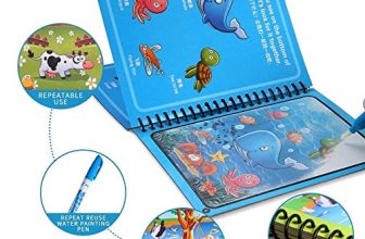 Glun® Water Magic Book, Magic Doodle Pen, Coloring Doodle Drawing Board Games For Kids, Educational Toy For Growing Kids Pack Of 1 Book