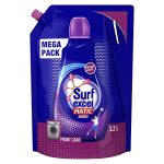 Surf Excel Matic Front Load Liquid Detergent 3.2 L Refill, Designed For Tough Stain Removal On Laundry In Washing Machines – Mega Pack