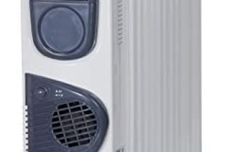 Amazon Brand – Solimo Ofr Room Heater, 13 Fin 2900 Watts Oil Filled Radiator With 400 Watts Ptc Fan Heater, Isi Approved (White & Grey)
