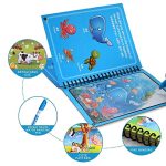 Glun® Water Magic Book, Magic Doodle Pen, Coloring Doodle Drawing Board Games For Kids, Educational Toy For Growing Kids Pack Of 1 Book