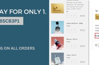 BSC Loot :  Buy 3 Pay for 1 + Extra ₹200 Gift VoucherLink : Tip : Add Any 3 Same Price Products to Save MaximumApply Code : BSCB3P1Suggestions : Add 3 Perfumes of ₹795Note : The voucher will be sent on your email after 7 days.