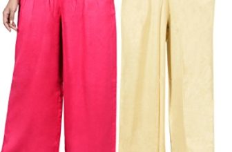 Sweekash Women’S Track Pants (Pack Of 2) (Sw8-Cmbzplaz_Blossom Pink Beige_M)