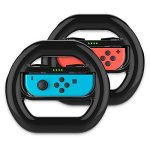 Nitho Racing Wheel For Nintendo Switch Joy-Con Controller Grip Handle Steering (Black, Pack Of 2)