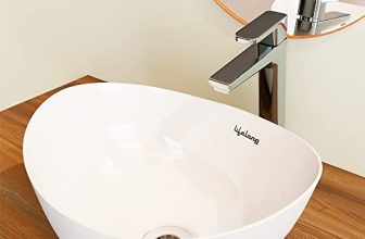 Lifelong Table Top Wash Basin/Glossy Finish/Counter Top/Super White Color For Bathroom,Llbawb01 (41 X 35.5 X 14 Cm)