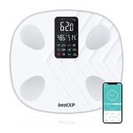Beatxp Smartplus Prime Weight Machine With Bmi & Fat Analyzer | Body Composition Scale With 15 Body Parameters | High Precision Sensors & Bluetooth App Sync | 18 Months Warranty (White)