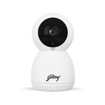Godrej Security Solutions Eve Pro Pantilt Smart Wifi Security Camera For Home With 350 Degree 3Mp (Hd) | 2-Way Audio | Night Vision | Smart Motion Tracking | Humanoid Detection, Alarm System, White