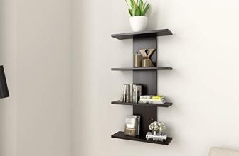 Amazon Brand – Solimo Ivy Engineered Wood Wall Shelf (Wenge , Set Of 2 Shelves)