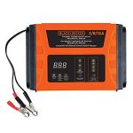 Black+Decker Bc12 12.8V 2/8/12 Amp 3-Speed Automatic Battery Charger & Manual Control With Led Display Ideal For Home, Domestic, Professional Use, 1 Year Warranty, Orange & Black