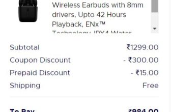 boAt Airdopes 141 at ₹984Apply Code : FLAT300Extra ₹15 off on All UPI Payments