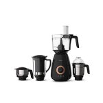 Philips Hl7707/00 750W Mixer Grinder With 10-Year Warranty On Product Registration, 4 Jars Including Blender Jar And Food Processor, Black