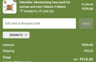 Nature4nature Loot : Detoxifier : Moisturising Face Pack at 318Apply Code : EKN4N75PC : Bigbasket at 974.