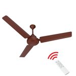 Polycab Eteri Bldc Energy Efficient 5 Star Rated 1200 Mm High Speed Ceiling Fan With Remote And 2 Years Warranty (Luster Brown)
