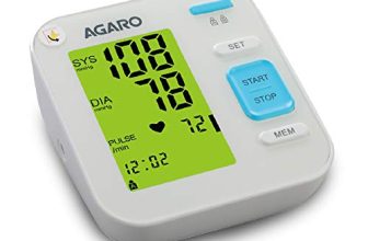 Agaro Automatic Digital Blood Pressure Monitor, Bp-701, 240 Memory, Talk Function, 3 Coloured Backlit, Batteries Included