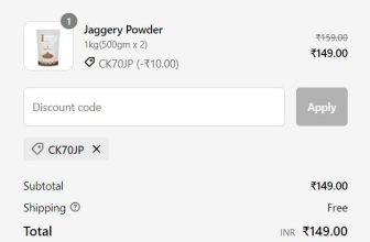 LOOT : 1Kg Jaggery Powder at ₹149 (70% Off)Use Code : CK70JP👉 1Kg Himalayan Pink Salt at ₹149 (70% Off)Use Code : CK70PS🎉 Free Shipping 🎉