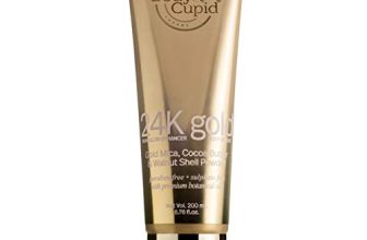 Body Cupid 24K Gold Face And Body Scrub – Skin Glow Enhancer With Gold Mica Powder, Cocoa Butter, Walnut Shell Powder – 200 Ml