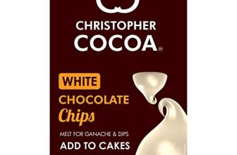 Christopher Cocoa White Chocolate Choco Chips 200G (Snack, Topping Ice Cream, Cakes, Baking)