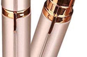 Painless Women’S Portable Safe Battery Operated Painless Electric Eyebrow Trimmer Facial Hair Remover (Rose Gold)