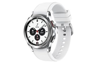 Samsung Galaxy Watch4 Classic Bluetooth(4.2 Cm, Silver, Compatible With Android Only)