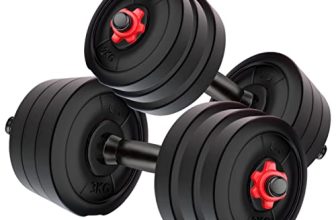Kore Dm-10Kg-Combo16 Home Gym & Fitness Kit, 2.5 Kg X 4 (Pvc, Adjustable, Black)