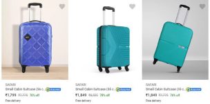 80% Off On Safari Luggage Surf All Pages : Pack Of 2 : Pack Of 3 :