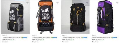 Rucksacks at ₹ 80% Off – FROM ₹591