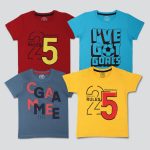 Supersquad Boys Printed Pure Cotton T Shirt(Multicolor, Pack Of 4)