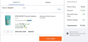 Loot : Cashew 2.5Kg at ₹1,692 | 1 Kg at ₹676.Add 5 Qnty In Cart (Buy More Save More + Use Supercoin). If You Want To Buy Less Qnty (Then Must add 2 qnty in Cart For Free Shipping).