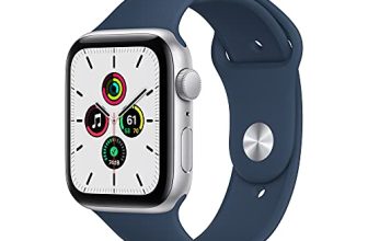 Apple Watch Se (Gps, 44Mm) – Silver Aluminium Case With Abyss Blue Sport Band – Regular