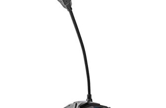 Amigo Nedis Gooseneck Gaming Microphone | With Mute Button | 1.5 Mm Usb Cable |3.5 Mm Audio Connector | Compatible With Desktop, Pc, Laptop, Mac & Ps4 (Black/Grey)