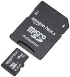 Amazon Basics Microsdhc Memory Card With Full Size Adapter, A1, U1, Read Speed Up To 98 Mb/S, 32Gb, Black