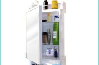 Branco Bathroom Cabinet With Mirror | Storage Organiser | Strong Plastic Bathroom Shelves Wall Mounted | Bathroom Accessories| Mirror Cabinet 21 X 12 Inches