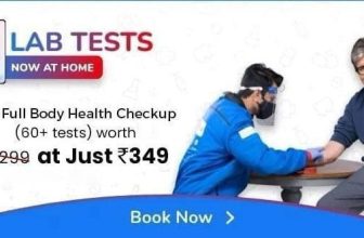 73% off on MediBuddy Health Checkup (60+ Tests) worth ₹1299 at ₹ 349 Use Coupon : PTEK349Lab test package benefits | 60+ Tests Including:- Complete Blood Count (CBC) – EDTA Whole Blood – 25 Tests- KIDNEY FUNCTION TEST (KFT) – Serum – 6 Tests- Complete Urine Examination (CUE) – Spot Urine – 20 Tests- Others – 9 Tests