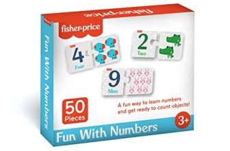 Fisher-Price Fisher Price Fun With Numbers Puzzle – 50 Pieces Numbers Matching Puzzle For Kids Age 3 Years & Above – Learning And Development Puzzles – Fun & Learn With Colorful Puzzles