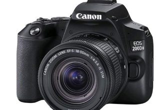 Canon Eos 200D Ii 24.1Mp Digital Slr Camera + Ef-S 18-55Mm F4 Is Stm Lens (Black)