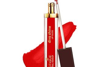 Biotique Natural Makeup Diva Shine Lip Gloss, Paprika Madness Red