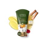 Lotus Botanicals Ubtan De-Tan Radiance Face Wash | Infused With 24K Gold | For Glowing & Rejuvenated Skin, Anti-Tan | No Silicon, No Sulphates, Non-Comedogenic, | 100Ml