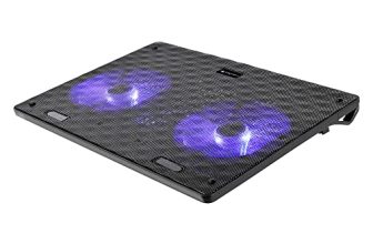 Zebronics, Zeb-Nc3300 Usb Powered Laptop Cooling Pad With Dual Fan, Dual Usb Port And Blue Led Lights