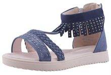 Khadims Girls Blue Flat Sandal-13 Kids Uk (62400262490004)