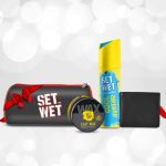 Set Wet Men’S Styling Gift Set-Clay Hair Wax, Cool Avatar Deodorant + Men�S Wallet Deodorant Spray – For Men(210 Ml, Pack Of 4)