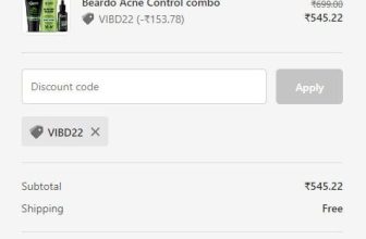 Beardo : Acne Control Combo worth 1224 at ₹545Use Code : VIBD22Includes : 1. Acne Clear 2in1 Toning Serum 30ml2. Neem Facewash for Men 100ml3. BODY-ACNE Clear Bodywash 200ml➕ Free Shipping
