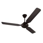 Hindware Snowcrest Jubilo Metallic 1200Mm Designer 3 Blade Ceiling Fan With Premium Metallic Finish, Dust Resistant Aerodynamic Blades For Even Air Distribution (Dark Coffee)