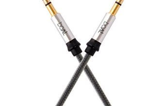 Boat Aux 500 3.5Mm Male To Male Gold Plated Connectors, Metallic Aux Audio Cable For Smartphone, 1.5 Meter(Silver Metallic)