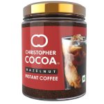 Christopher Cocoa, Hazelnut Instant Coffee Powder, 50G (Instant Coffee Powder, No Sugar, Vegan)