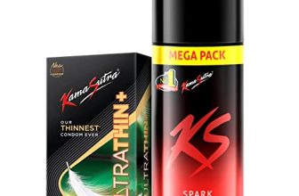Kamasutra Spark Deodorant Mega Pack 220 Ml And Ultrathin+ Condoms 10 Count