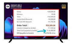 Redmi 126 cm (50 inches) 4K Ultra HD Android Smart LED TV at ₹26,499 using HDFC₹4,500 off via HDFC CC EMI
