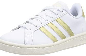 Adidas Womens Grand Court Ftwwht/Sabemt/Owhite Tennis Shoe – 4 Uk (Gy6012)