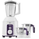 Havells Hexo Blend Mix 1000 Watts With 3 Jar Blender (White & Purple),Ghfmgcbv100