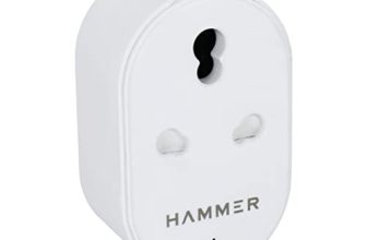 Hammer Smart Plug, 16A Wifi Smart Power Socket, Suitable For Large Appliances (Microwave Oven, Ac, Tvs, Geysers) – Compatible With Alexa And Google Assistant (White)
