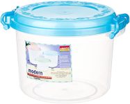Aristo Modern200 Air-Tight Storage Container For Kitchen, Plastic Jar For Storing Spices, Snacks, Grains, Dals -7 Litre,Tranparent