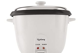 Lifelong Llrc02 Electric Rice Cooker 1.8 Litres|700 Watt| Aluminium Cooking Pan| One Touch Operation & Keep Warm Function| Cool Touch Outer Body (White)